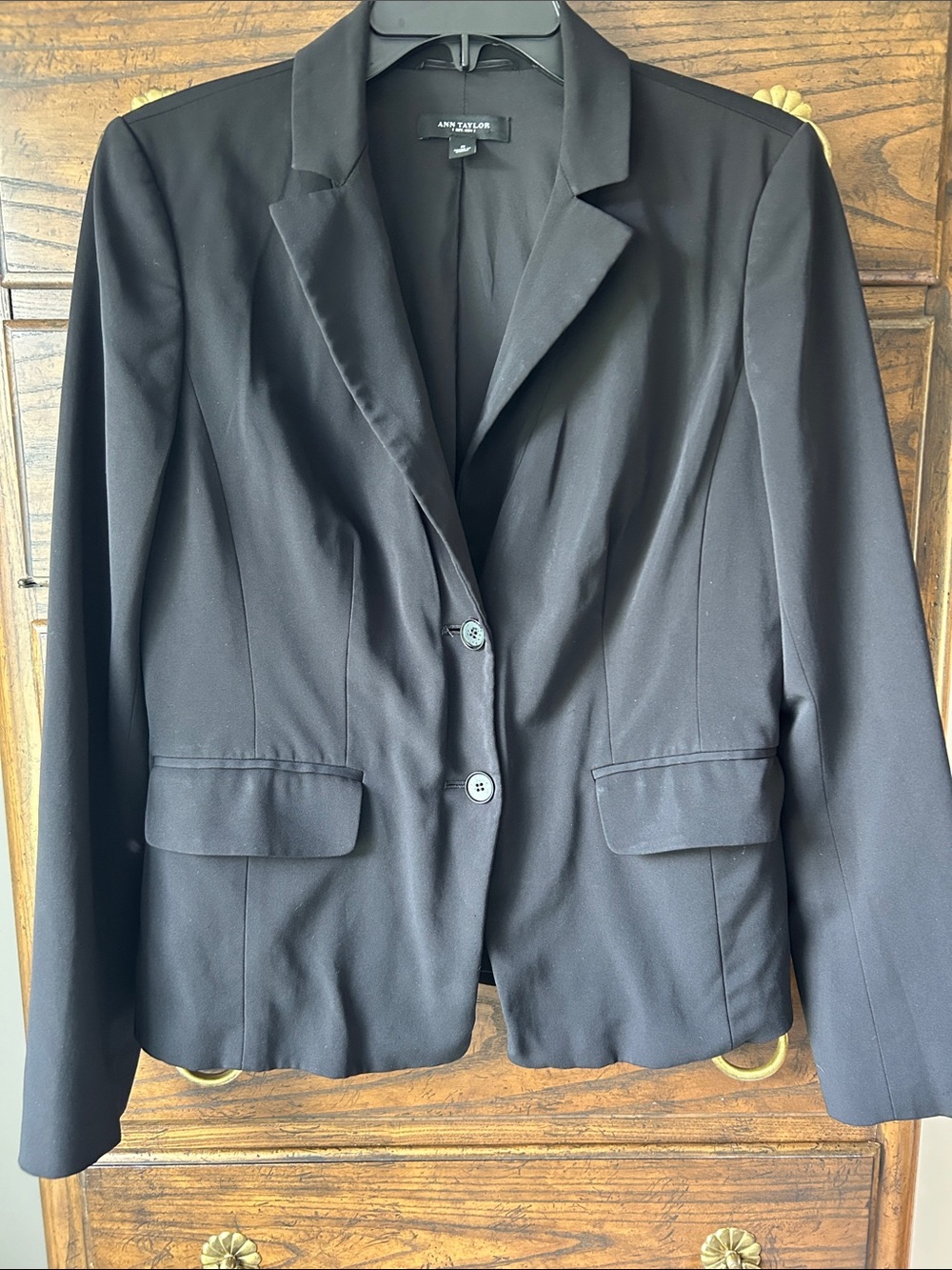 Ann Taylor Black Classic Two-Button Blazer